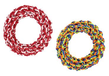 360Home Spielzeug Seil Beiß- und Zahnspielzeug für Hunde,mit geknoteter SchnurGröße: 21*21cm   Das geknotete Material ist haltbar und bissfest, und es stehen viele Formen zur Auswahl.  Entspricht den Bedürfnissen von zahnenden Hunden und stärkt die Bindun